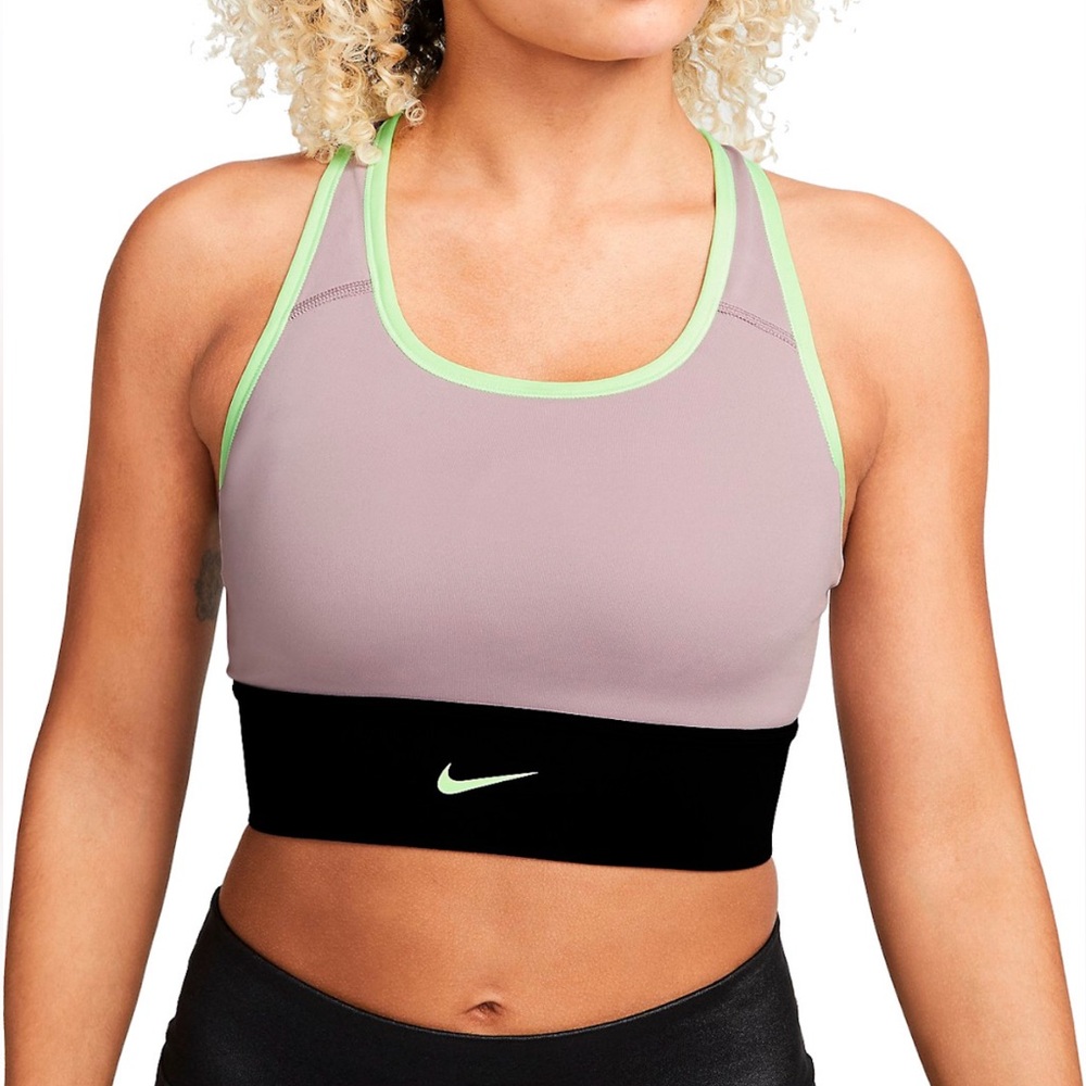 NWOT Nike Swoosh Medium-Support Padded Longline Sports Bra